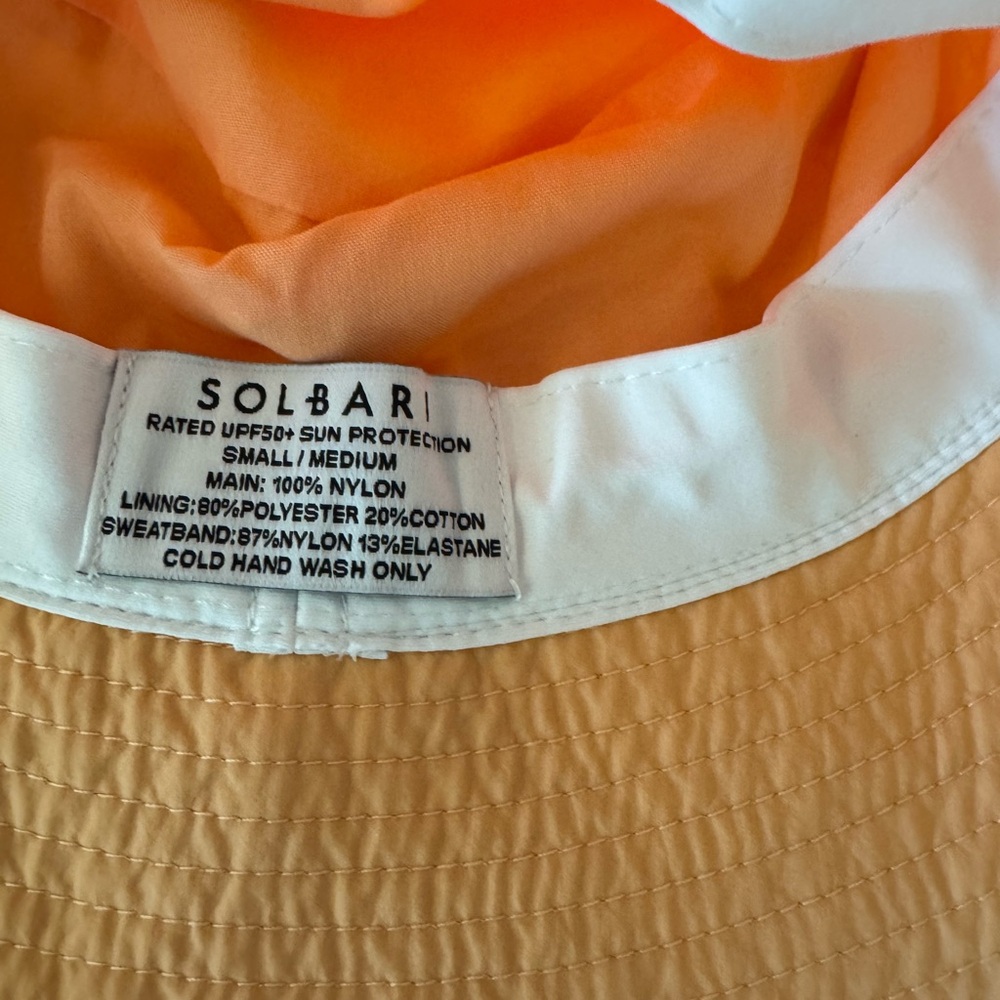 NWT I Solbari Women’s Peach Bucket Hat I Size S/M - Picture 7 of 12
